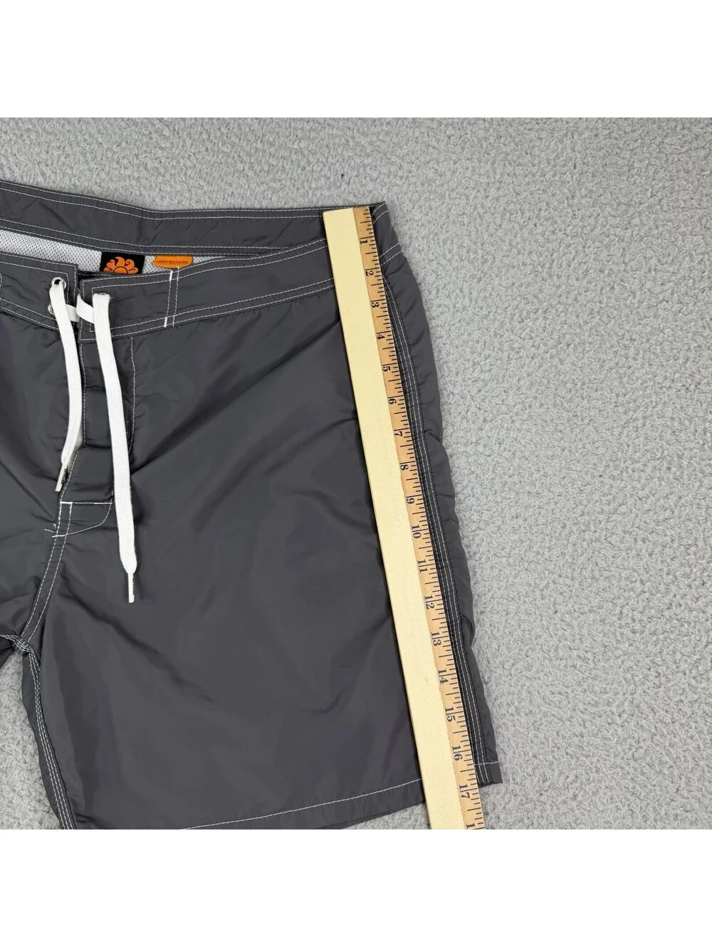 Rainbow Sundek 34 Gray Surf Beach Board Shorts Swim Trunks Bathing Suit
